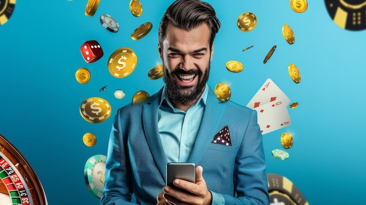 Antarmuka permainan populer okjkt di perangkat seluler menampilkan kategori slot dan live casino